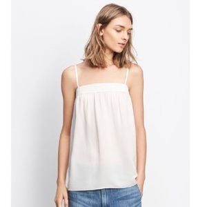 Vince. Embroidered 100% silk top